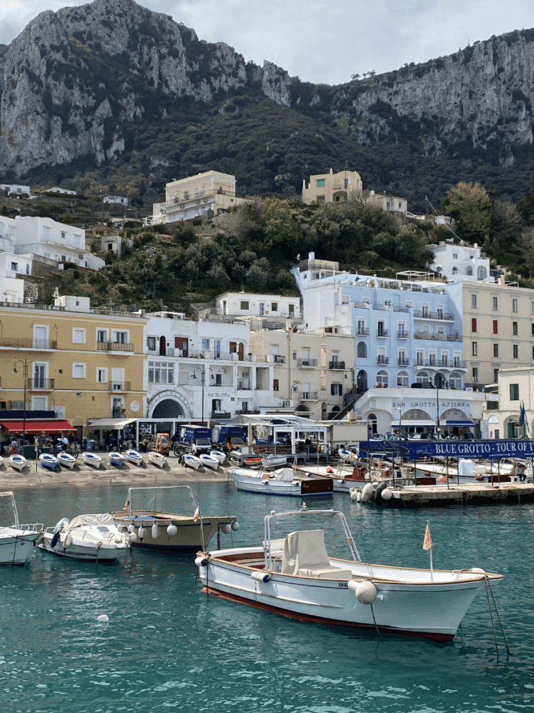 Paysage port de Capri