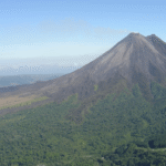 vue sur le volcan arenal