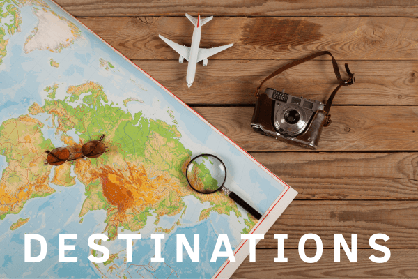 Destinations proposées par 110 Horizons, Travel Planner