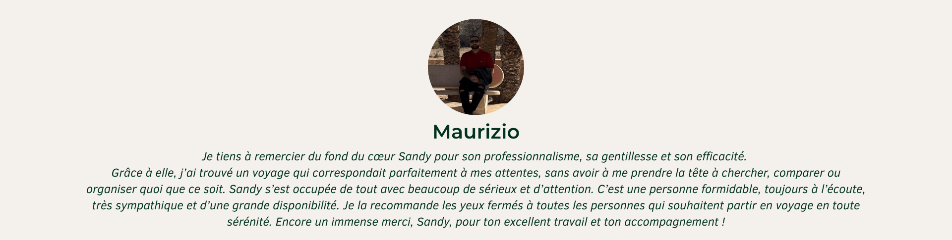 Témoignage de Maurizio
