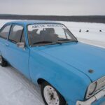 Voiture rift sur la glace