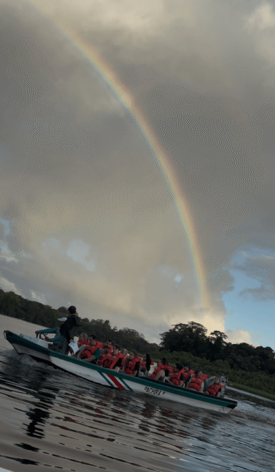 Arc-en-ciel sur la rivière de Tortuguero