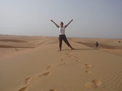 Sandy dans le désert de Lompoul