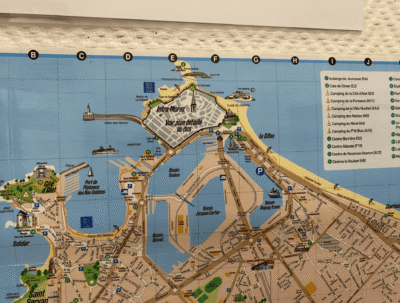 Carte d'emplacement de la ville de Saint-Malo