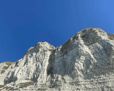 vue sur les falaises de Fécamp