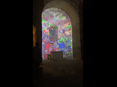 Spectacle de son et lumière dans l'Abbaye du Mont-Saint-Michel