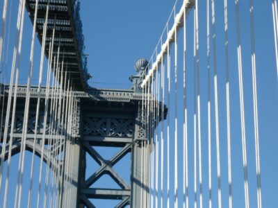 Close-up sur le Pont de Brooklyn