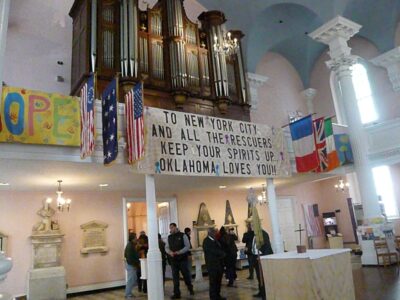 Mémorial à l'église St Paul de New York