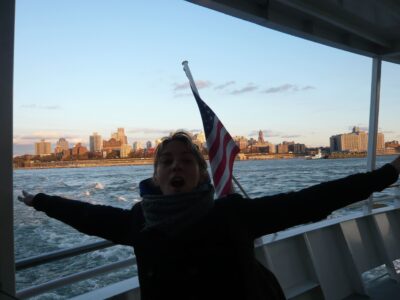 Vue de Manhattan depuis le ferry de New York